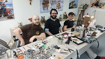 Equipe de joueurs représentant l'atelier de jonjon